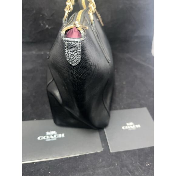 Coach AVA CROSSGRAIN 87401 Black Bag Tote Handbag EUC - Picture 8 of 15